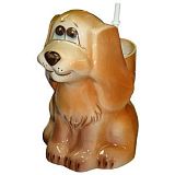 Купить подставка керамическая "спаниель" с унитазной щеткой, россия. в Иваново магазин сантехники Суперстрой