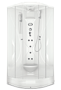 Купить душевая кабина  domani elegance 99,90*90  нп пс-акрил задняя стенка-электрика, гидромассаж в Иваново магазин сантехники Суперстрой