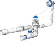 Купить обвязка е255 д/ванны с гибкой трубой,ани. в Иваново магазин сантехники Суперстрой