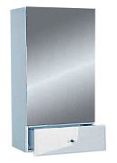 Купить шкаф  гала - 42 подвесной зеркальный с ящ.(лев.), misty. в Иваново магазин сантехники Суперстрой
