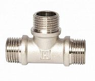 Купить тройник никель 1/2 ш/ш/ш, китай. в Иваново магазин сантехники Суперстрой