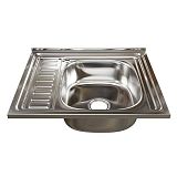 Купить мойка накладная 60*50 (0,4мм) правая, турция. в Иваново магазин сантехники Суперстрой