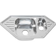 Купить мойка врезная 95х50с (0,8мм) двойная, melana. в Иваново магазин сантехники Суперстрой