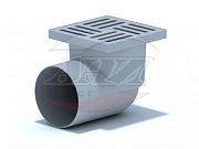 Купить трап горизонтальный 110 (15*15) пластиковая решетка та1110, ани в Иваново магазин сантехники Суперстрой