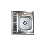 Купить мойка накладная 60*60 (0,4мм) правая, турция. в Иваново магазин сантехники Суперстрой