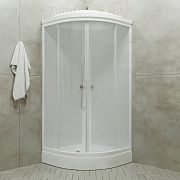 Купить душевая кабина вельвет а 90*90,нп,рифлен,бел, тритон . в Иваново магазин сантехники Суперстрой