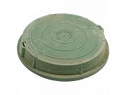 Купить люк полимерный тип л d=75 см (h=11,5 см) зеленый, россия. в Иваново магазин сантехники Суперстрой
