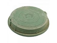Купить люк полимерный тип л d=75 см (h=11,5 см) зеленый, россия. в Иваново магазин сантехники Суперстрой