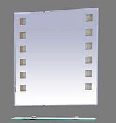 Купить зеркало эллада-100 с полочкой, свет, misty. в Иваново магазин сантехники Суперстрой