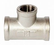 Купить тройник никель 3/4 * 1/2 * 3/4 г/г/г,китай. в Иваново магазин сантехники Суперстрой