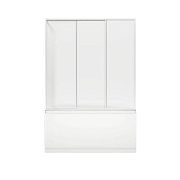 Купить штора на ванну лима 1300 3ств. стекло, bas в Иваново магазин сантехники Суперстрой