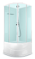 Купить душевая кабина domani spa eko 88 high без крыши, 80*80 вп см-белая задняя стенка в Иваново магазин сантехники Суперстрой