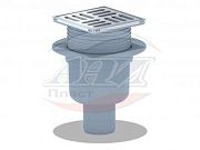 Купить трап вертикальный 50 (10*10) нж решетка та5702, ани. в Иваново магазин сантехники Суперстрой