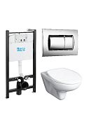 Купить комплект mateo подвесной сиденье микролифт+ инсталяция, roca. в Иваново магазин сантехники Суперстрой