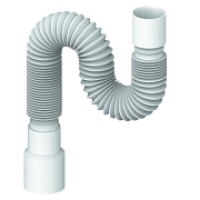 Купить cлив гофра d80 40*40/50 0,8 м, unicorn. в Иваново магазин сантехники Суперстрой