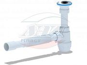 Купить cифон  вм1015 с узким дном с гибкой трубкой, ани. в Иваново магазин сантехники Суперстрой