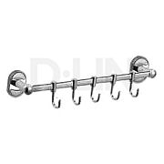 Купить рейлинг 5 крючков d288700-5, d-lin. в Иваново магазин сантехники Суперстрой