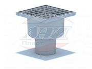 Купить трап вертикальный 50 (10*10) нж решетка та5202, ани. в Иваново магазин сантехники Суперстрой