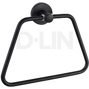 Купить полотенцедержатель (полукруг) черный d233111, d-lin. в Иваново магазин сантехники Суперстрой