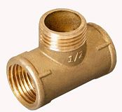 Купить тройник латунь 1/2 г/шт/г, китай. в Иваново магазин сантехники Суперстрой