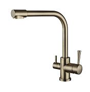 Купить смеситель merkur 26044-3 кухня под фильтр bronza,kaiser в Иваново магазин сантехники Суперстрой