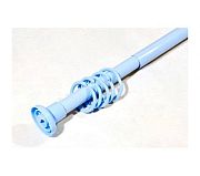 Купить карниз для ванны телескопический 110-200 голубой, zalel. в Иваново магазин сантехники Суперстрой