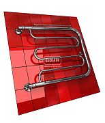 Купить водяной полотенцесушитель d 50х40 с полочкой, двин. в Иваново магазин сантехники Суперстрой