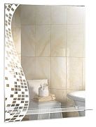 Купить зеркало пиксели 535х750 с полкой, гк серебряные зеркала. в Иваново магазин сантехники Суперстрой