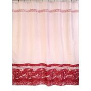 Купить шторка для ванны 180*200 без колец розовая 1180(454095),zalel. в Иваново магазин сантехники Суперстрой