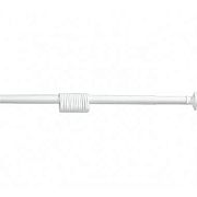 Купить карниз для ванны телескопический 110-200 белый, zalel. в Иваново магазин сантехники Суперстрой