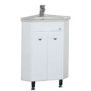 Купить тумба лотос 40х40 угловая белая +рак. misty. в Иваново магазин сантехники Суперстрой