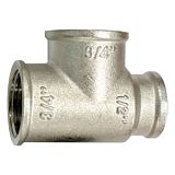 Купить тройник никель 3/4 * 3/4 * 1/2 г/г/г,китай. в Иваново магазин сантехники Суперстрой