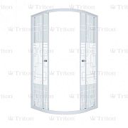 Купить душевая ширма стандарт 100*100 полукруг квадраты,тритон. в Иваново магазин сантехники Суперстрой