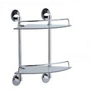 Купить полочка двухъярусная нв1607-2, haiba. в Иваново магазин сантехники Суперстрой