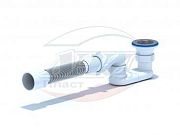 Купить сифон для поддона е015 с гофрой, ани. в Иваново магазин сантехники Суперстрой