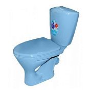 Купить компакт-унитаз версия голубой, santeri. в Иваново магазин сантехники Суперстрой