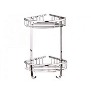 Купить полочка двух-ярусная  z1254-2, solone. в Иваново магазин сантехники Суперстрой