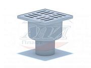 Купить трап вертикальный 50 (10*10) пластиковая решетка та5204,ани в Иваново магазин сантехники Суперстрой