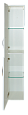 Купить пенал подвесной жасмин - 30  белый универсальный лев.,misty. в Иваново магазин сантехники Суперстрой