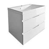 Купить тумба памелла-100 подвесная,2ящика,белая+ раковина станд,stella polar. в Иваново магазин сантехники Суперстрой