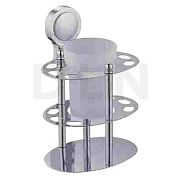 Купить держатель для з/щеток и пасты со стаканом d214300, d-lin. в Иваново магазин сантехники Суперстрой