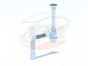 Купить сифон с1015 с узким дном с гибкой трубкой, ани. в Иваново магазин сантехники Суперстрой