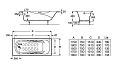 Купить ванна чугунная 170х70 maliby (72333g0000+7526803010) с ручками с антискольжением, roca в Иваново магазин сантехники Суперстрой