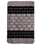 Купить коврик 445677 для ванны (60*100) черный квадраты,banyolin silver. в Иваново магазин сантехники Суперстрой