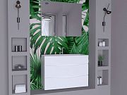 Купить тумба белинда-60 белая подвесная+раковина слим, stella polar. в Иваново магазин сантехники Суперстрой