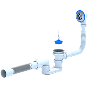 Купить обвязка е055 д/ванны с гибкой трубой , ани . в Иваново магазин сантехники Суперстрой