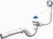 Купить обвязка е155 д/ванны с гибкой трубой, ани. в Иваново магазин сантехники Суперстрой