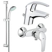 Купить комплект для ванной комнаты grohe eurosmart 117922 (комплект) в Иваново магазин сантехники Суперстрой