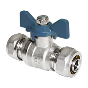 Купить кран шаровый мет/пл 16 * 16 внутр/внутр, aqualink. в Иваново магазин сантехники Суперстрой