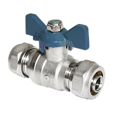 Купить кран шаровый мет/пл 16 * 16 внутр/внутр, aqualink. в Иваново магазин сантехники Суперстрой